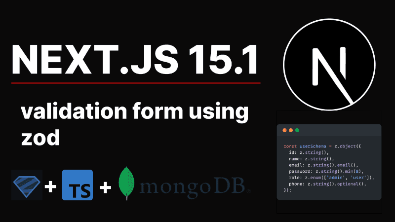 Next.js form validation using "zod" server-action